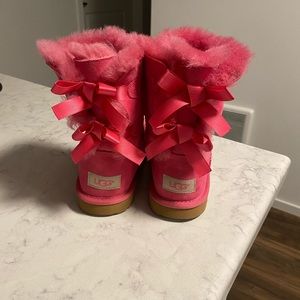 UGG Pink Bailey Bow boots!